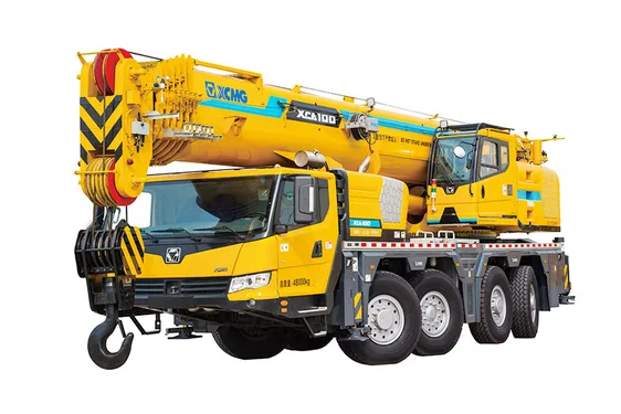 Used mobile crane for construction lifting work