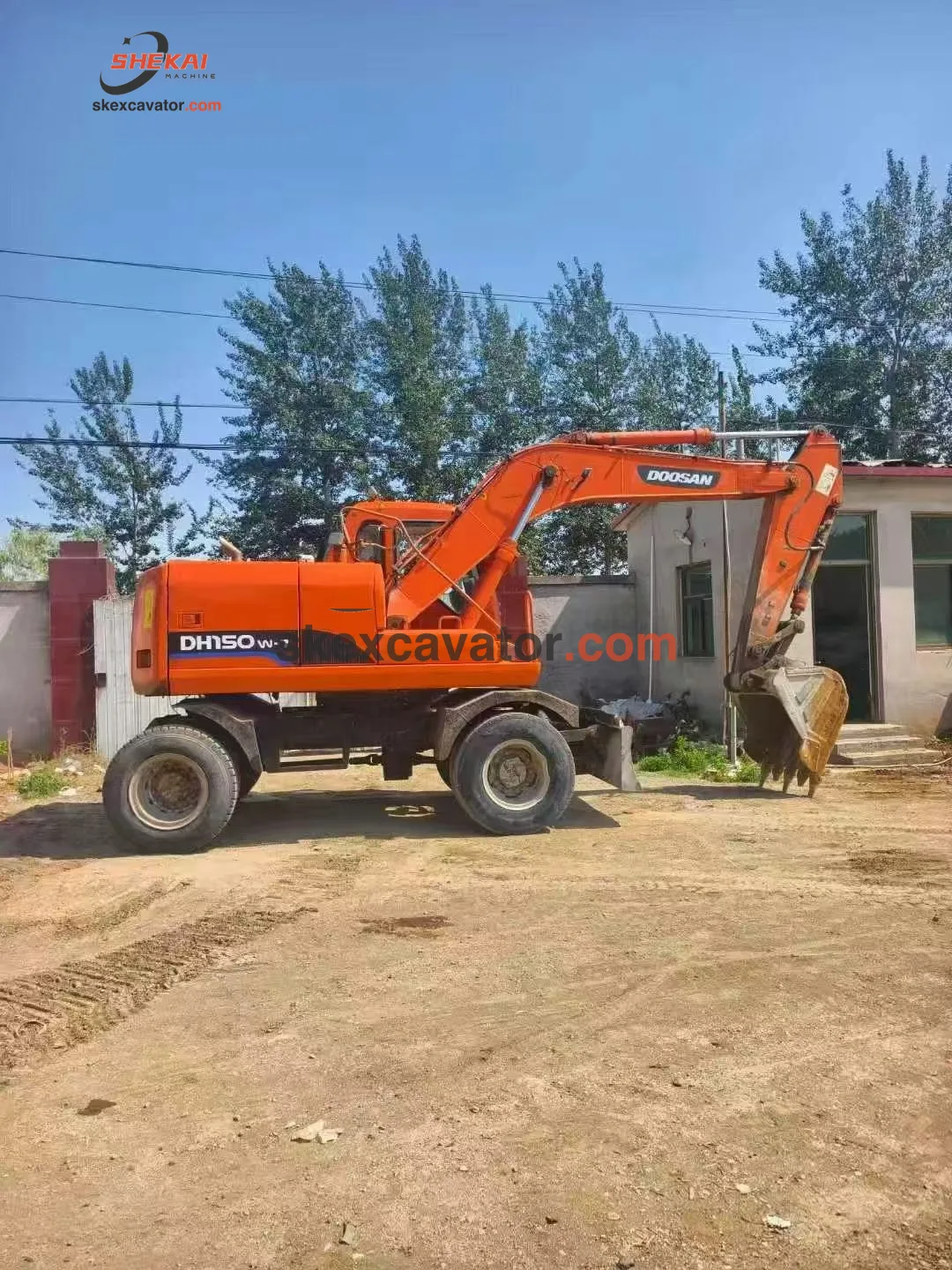 Used Doosan DH150W-7 Wheeled Excavator for sale from China